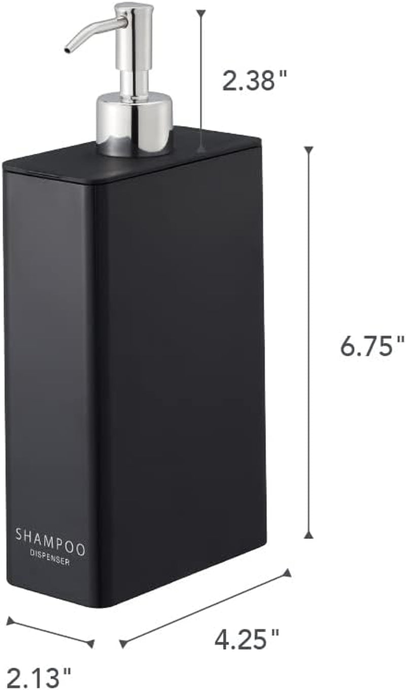 Tower Shampoo Dispenser Black Rectangular